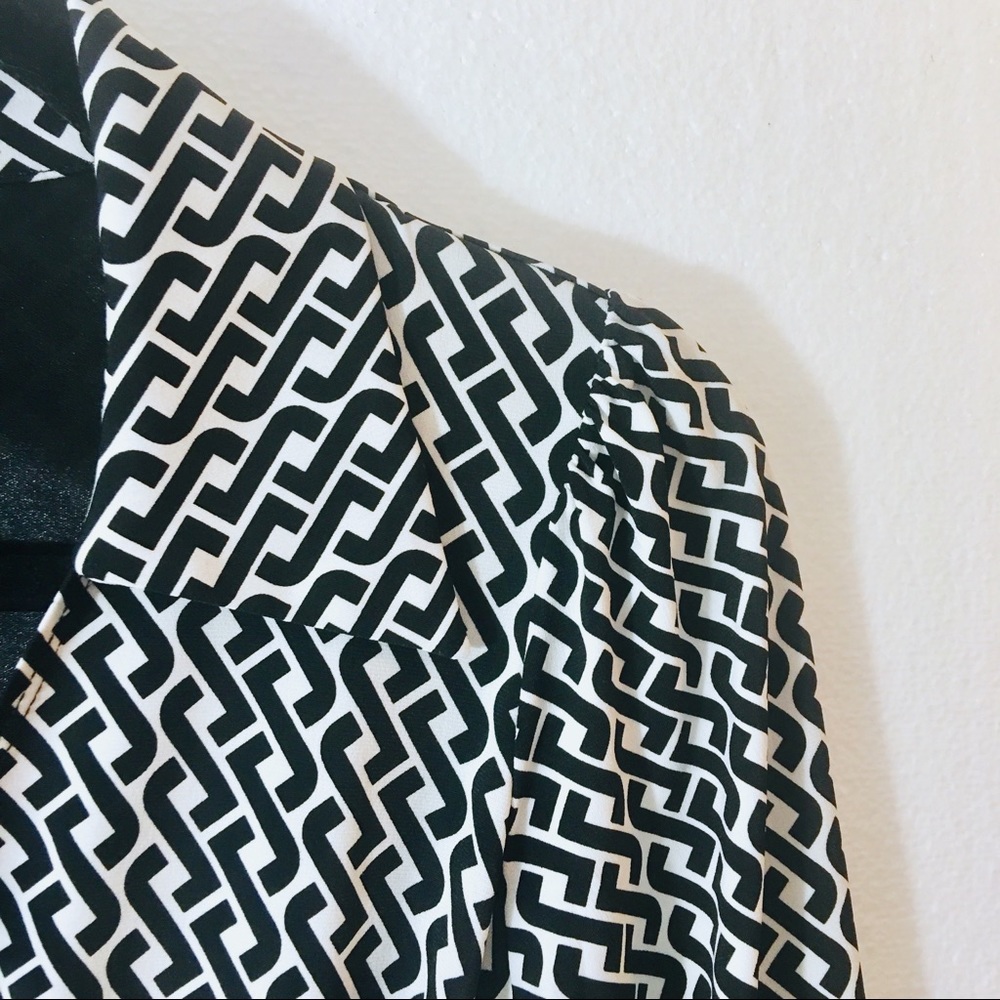 Celtic Braid Wrap Shirt Dress laundry shelli segal - Picture 6 of 8